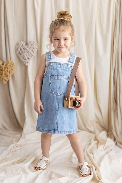 Oliven The Kid Rochie albastră din denim