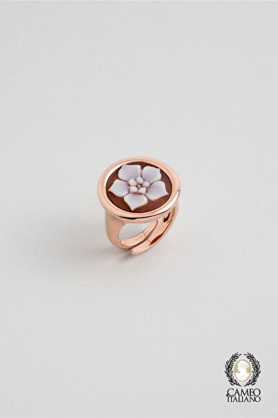 So CHIC... Cameo Italiano 18 Ayar Rose Altın Kaplama Ayarlanabilir Yüzük