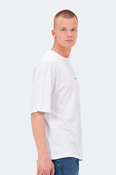 Slazenger Ανδρικό μπλουζάκι VENETIA I με στάμπα, υπερμεγέθη λευκό