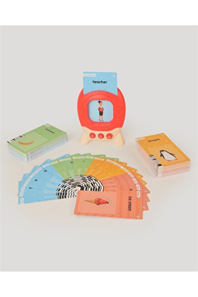 lets be child Öğretici İngilizce Konuşan Flash Kartlar Kırmızı