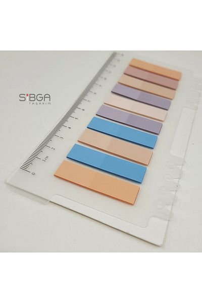 sibga tasarım Transparent Colored Postit Post-it Post ItBookmark Bookmark Postit Sticker Note Paper 200 Sheets