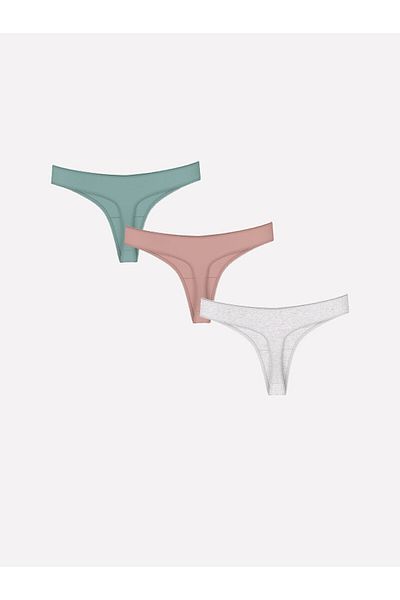 LC Waikiki Lw - Plain Thong Panties 3 Pack