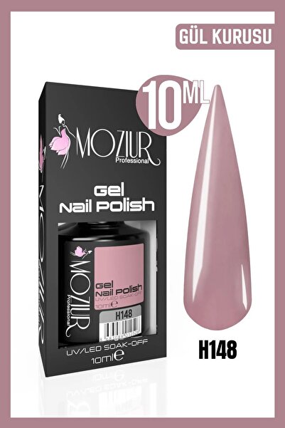 MOZIUR Kalıcı Oje Uv Led H148 (GÜL KURUSU) 10ml