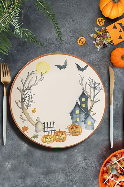 Keramika 26 cm Halloween Serving Plate - 22289