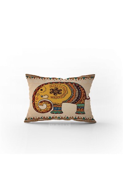 Lia Store Fil Desenli Çift Taraflı Dekoratif Yastık Kılıfı 50 X 70 Cm