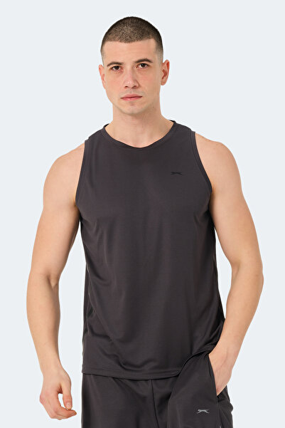 Slazenger قميص رجالي من Rais باللون الرمادي الداكن