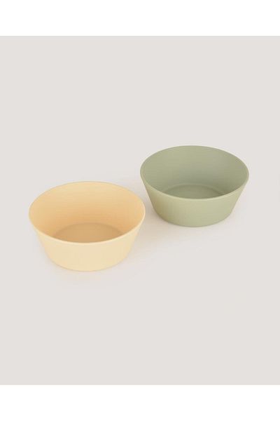 lets be child Round Bowl - Sage Green and Vanillia Let's Be Child 2