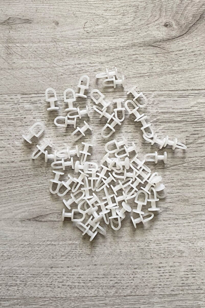 Mestore نظام التثبيت 75 قطعة من التول وزر الستارة، حلقة كورنيش متينة