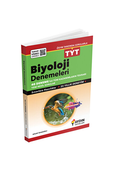 Aydın Yayınları BİYOLOJİ DENEME TYT 40LI 2021
