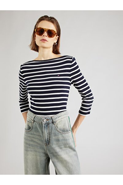 Tommy Hilfiger Organic Cotton Reglan Sleevel Stripes Seasonal t Shirt