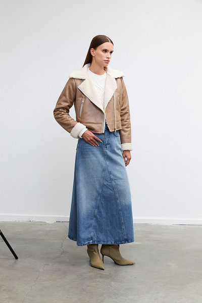 VATKALI Bikerjacke aus Kunstleder