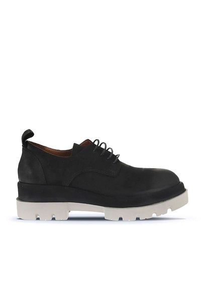 Bueno Shoes Pantofi de damă din nubuc negru cu toc pană - 01wv2903