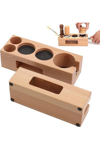 MIBRU Coffee wooden tamping base and accessories holder 58mm