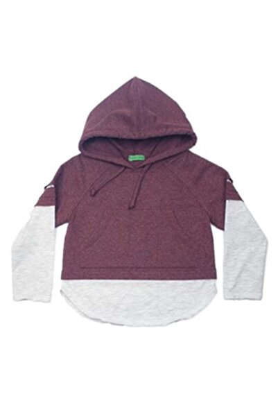 Karamela سويت شيرت للأطفال بغطاء للرأس - - أحمر كلاريت 6 سنوات