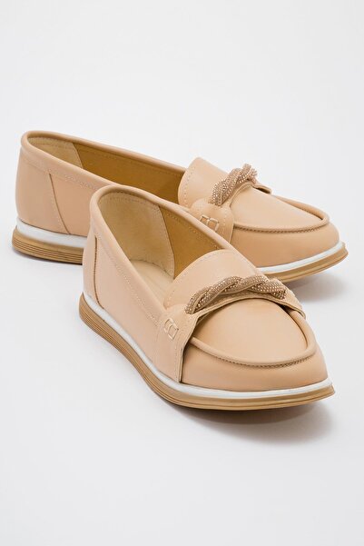 Ccway Balerini de damă cu talpă anti-alunecare Stone PIELE NUDĂ