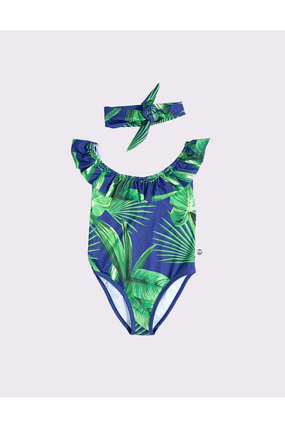 rg kidsstore Costume de baie pentru fete, cu uscare rapidă și set complet din 2 piese din lycra