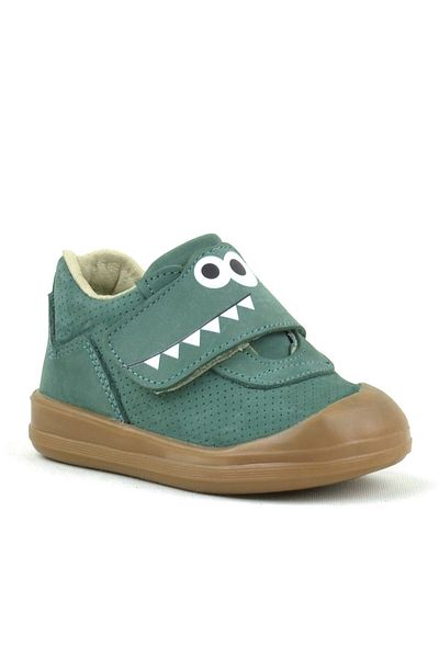 Rakerplus Dino Genuine Leather Green High Top Baby Shoes