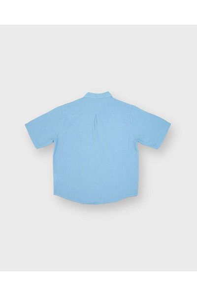 rg kidsstore Cămașă de vară pentru copii din țesătură de in - Design cu rever