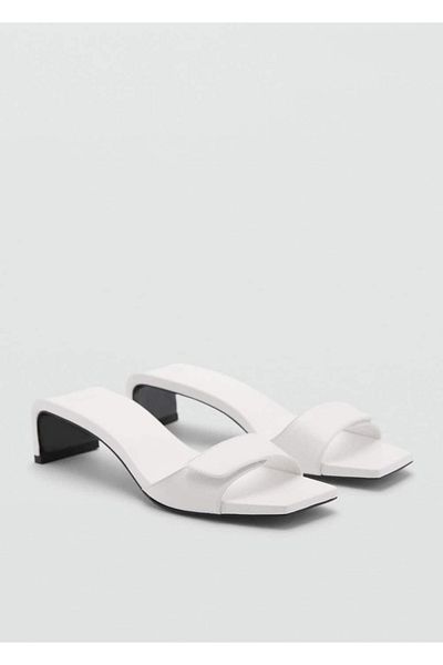 MANGO Woman SANDALE DIN PIELE CU TOC