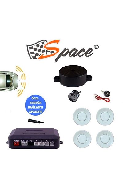 Space Sound Warning Parking Sensor 22 Mm White / Gupr10-b
