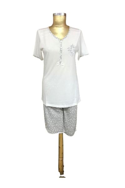 NENA COLLECTION Nena Half Arm Capri Set-26110*ecru