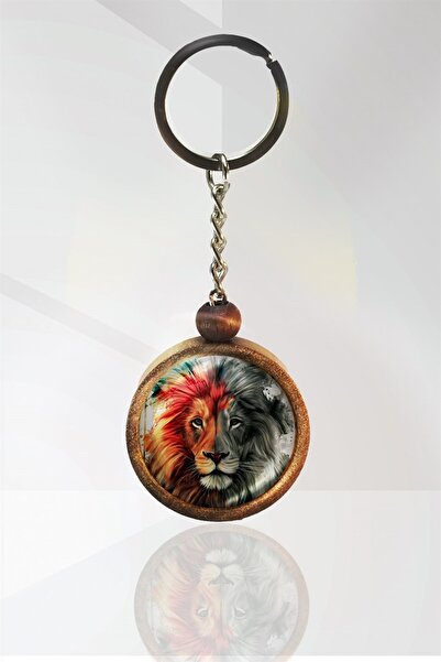 Tahtakolik سلسلة مفاتيح خشبية مقاس واحد من Aslan - N11.15397