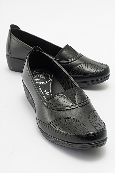 Ccway Ženske ležerne cipele CRNA KOŽA CRNA