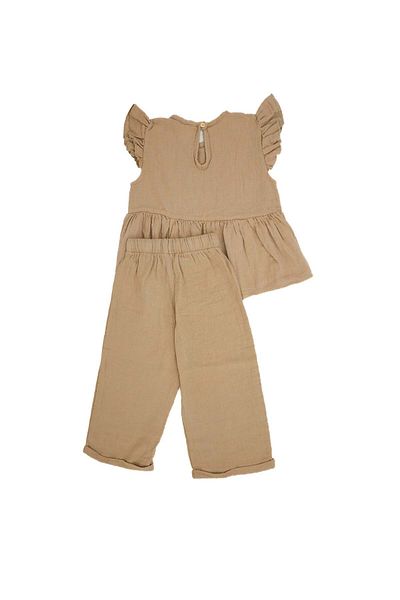 rg kidsstore Комплект от муселинова блуза и риза за деца