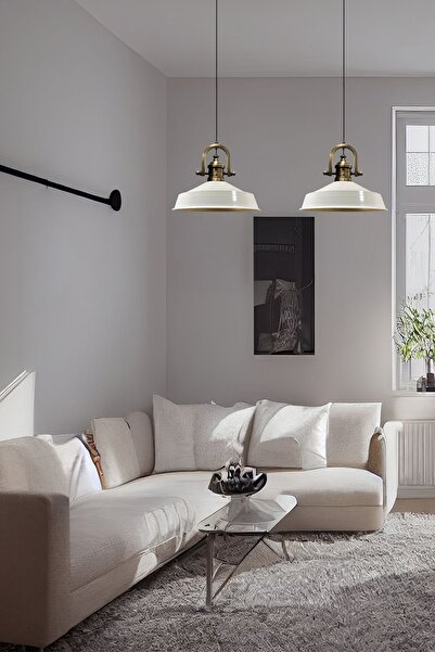 Bamyum Asaletli Tekli Avize Gemici Eskitme Başlık Retro Sarkıt Lamba Restoran Salon Aydınlatma