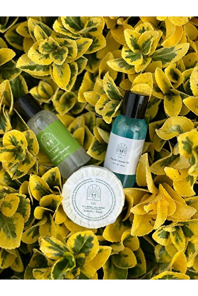 LUZ Otel Şampuanı 100 Adet Otel Duş Jeli 100 Adet Otel Sabunu 100 Adet Buklet Seti Tek Kullanımlık