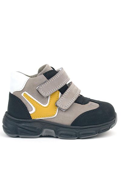 Rakerplus Genuine Leather Gray Black Baby Sports Boots