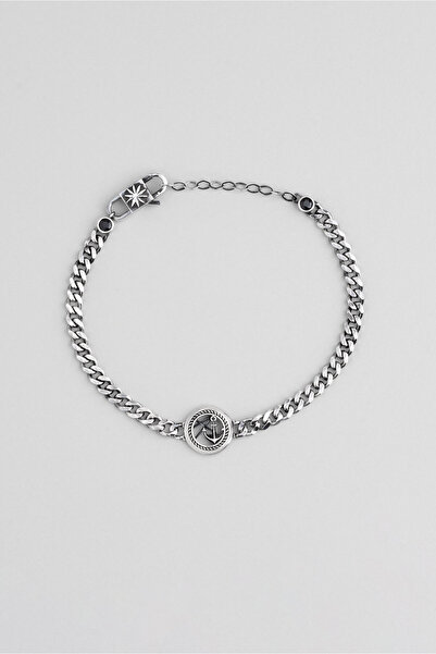 So CHIC... Çapa Figürlü 21 Cm Gümüş Erkek Zincir Bileklik