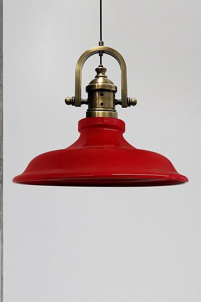Bamyum Bergo Red Single Hole Antique Headboard Chandelier Living Room Living Room Bedroom Pendant Lamp Model