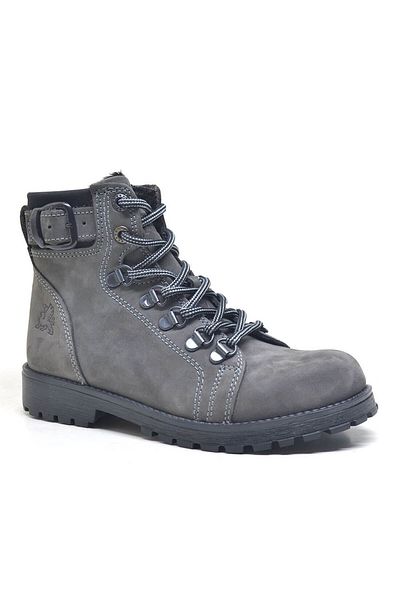 Rakerplus Cizme de iarnă unisex pentru copii Griffon din piele naturală cu fermoar