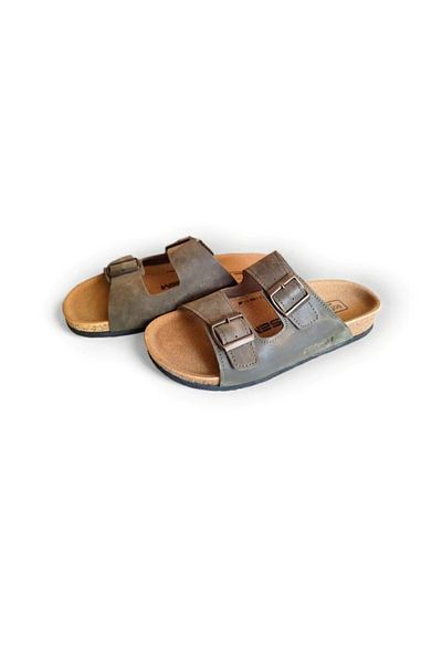 Esem Double Buckle Casual Men's Slippers