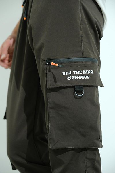 Oksit Bl Non Stop Printed Court Parachute Fabric Tactical Cargo Ανδρική φόρμα αθλητικής φόρμας κάτω με τσέπες