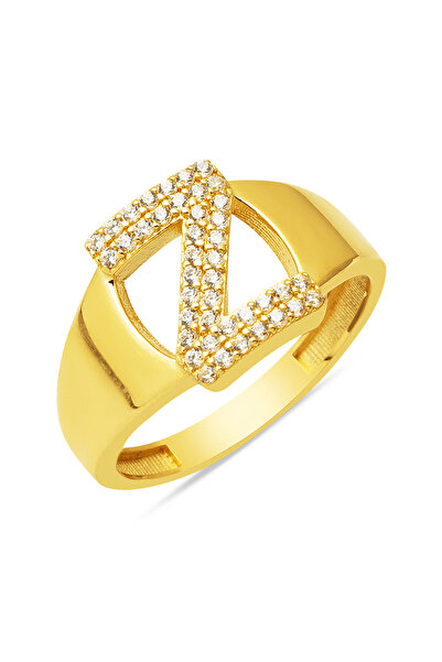 Bilezikci Z Harfi 14 Ayar Kadın Altın Yüzük