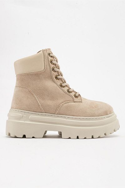 Ccway Μπότες με κορδόνια TEN SUEDE