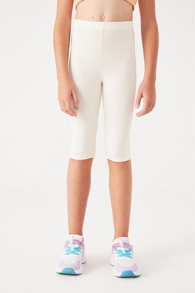 Almila Below the Knee - Girl's Cotton Elastane Capri 2006 School Leggings