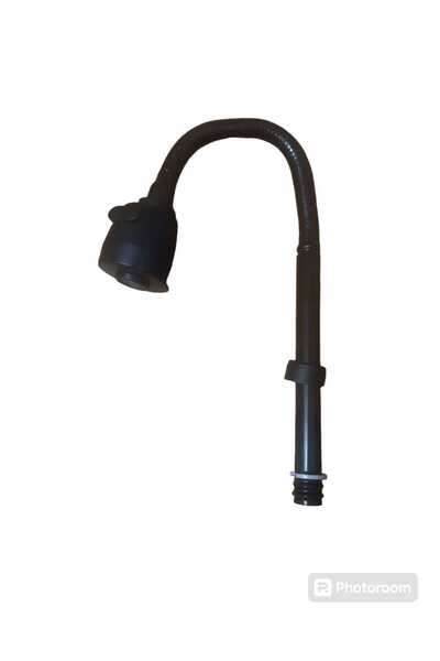 Özkutaş Oynar Başlıklı Siyah Esnek Boru Çift Fonksiyonlu Mutfak Lavabo Musluk...