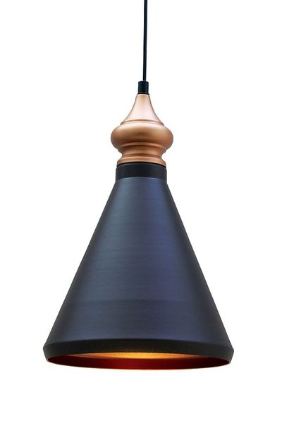 Bamyum Black Metal Lamp - Single Pendant Chandelier, Kitchen, Living Room, Cafe, Office Desktop Lighting