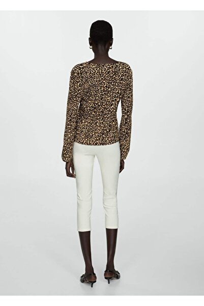 MANGO Woman Hayvan desenli bluz