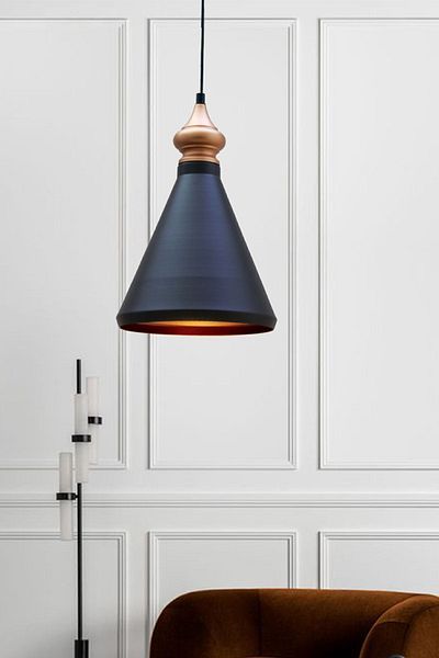 Bamyum Black Metal Lamp - Single Pendant Chandelier, Kitchen, Living Room, Cafe, Office Desktop Lighting
