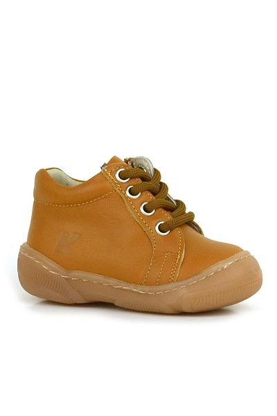 hapshoe Anatomical Soft Genuine Leather Zippered Tan Baby Boots