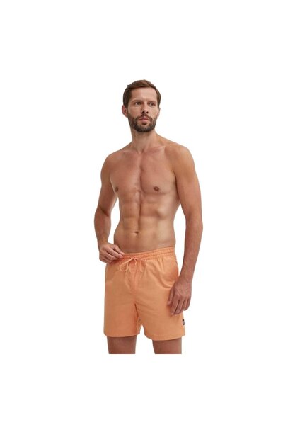 Vans Orange - Primary Solid Elastic Boardshort Swim Shorts