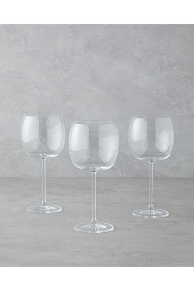 English Home Legacy Kristalin 3'lü Kadeh 490 ml Şeffaf