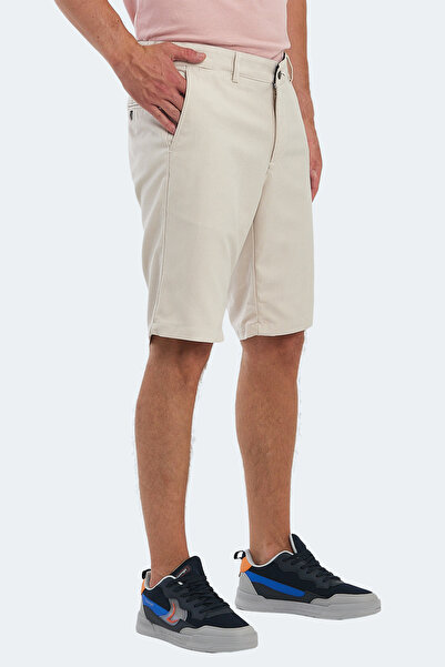 Slazenger Easily Men's Stone Gray Shorts with Pockets