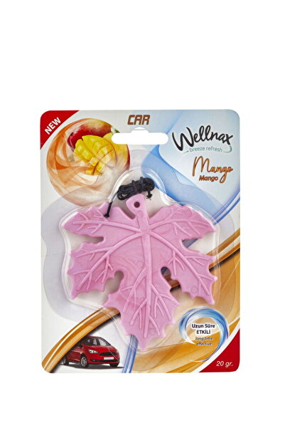 Wellnax breeze refresh Yaprak Desenli Araç Ferahlatıcı Mango Tazeliği Kokusu X1