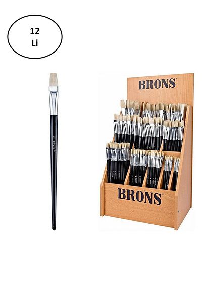 costurera Size 16 258 Series - 12 Pieces Brons Oil Paint Brushes