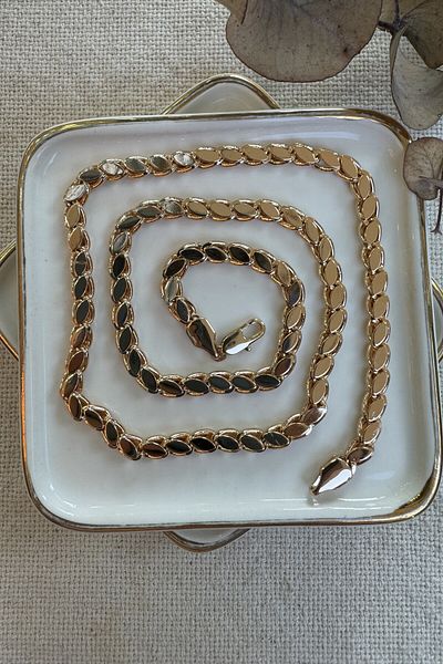 AURA ATELIER Barley Chain Steel Necklace 50cm